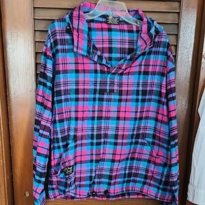 Colorful Plaid Kids Hoodie